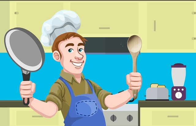 happy cooking eating