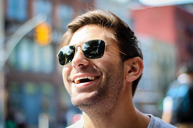 confident positive man