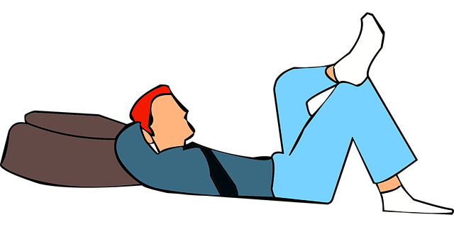 man rest relax